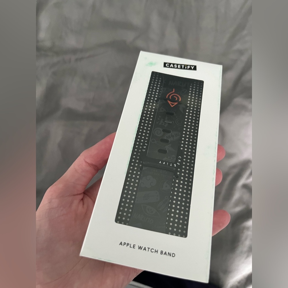 Casetify Naruto Black and Orange Apple Watch Band NIB NWT